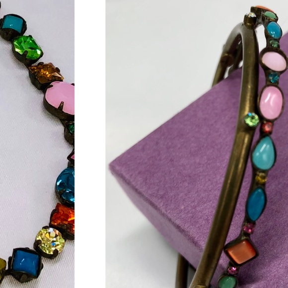 *SOLD* Sorrelli Jewel Toned Tennis Necklace - Picture 5 of 5
